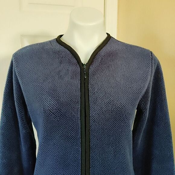 The North Face fleece cropped zip jacket sz M - Picture 2 of 12